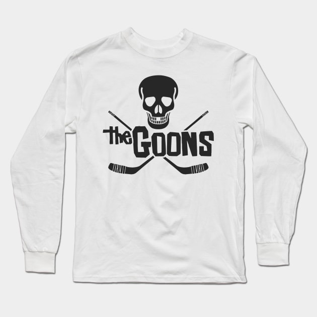 The Goons Ice Hockey Fighter Design for Players and Fans Long Sleeve T-Shirt by HockeyShirts